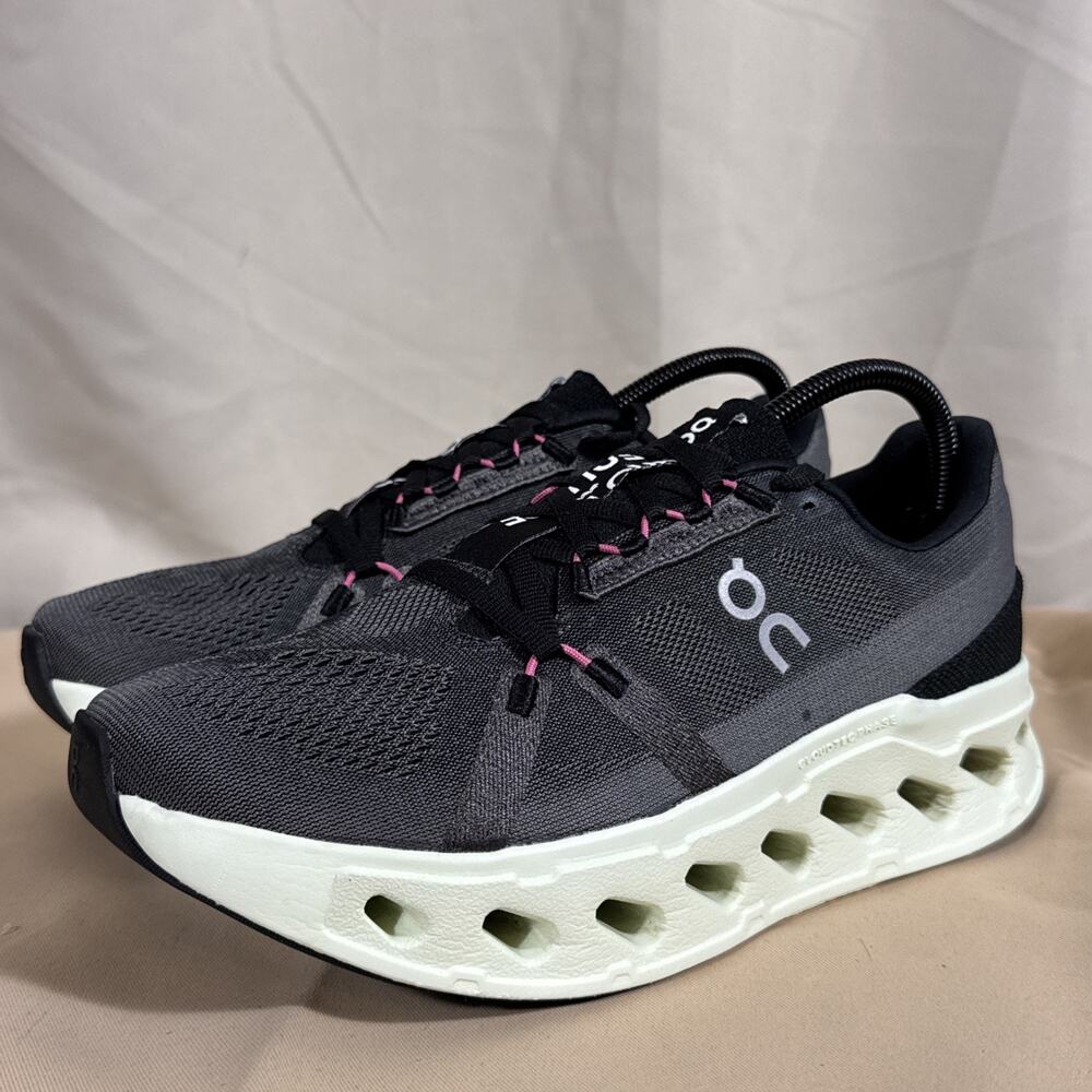 On Cloudsurfer 2 Women’s 10 Eclipse Black CloudTec Phase Running Shoes